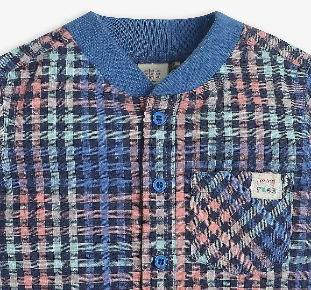 Infant Boys Checkered Shirt - Multicolor