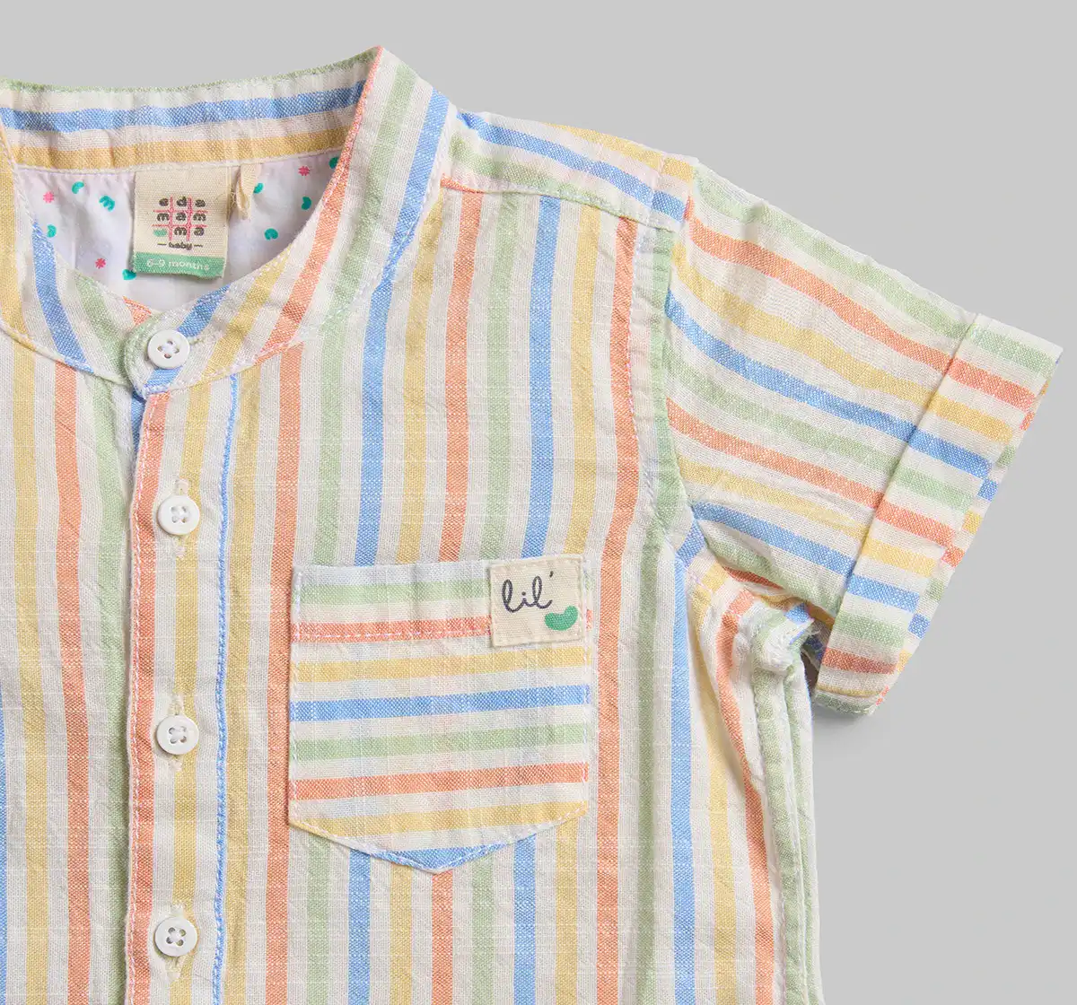 Infant Boys Striped Shirt - Multi