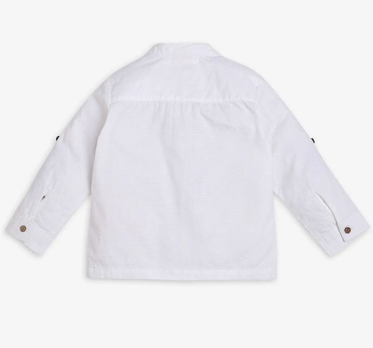 Infant Boys Full Sleeves Shirt - White
