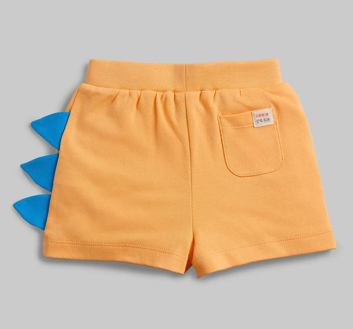 Infant Boys Embroidered Shorts - Orange