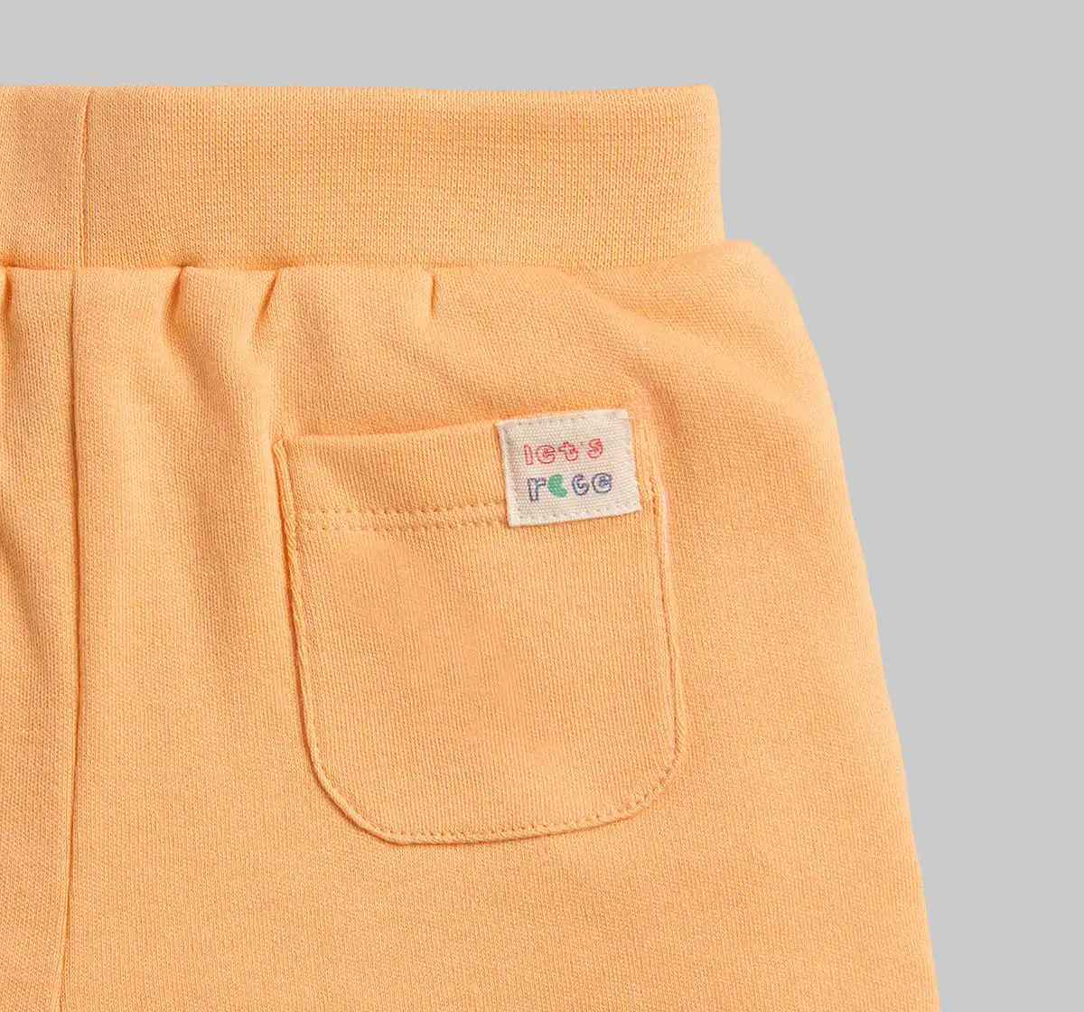 Infant Boys Embroidered Shorts - Orange