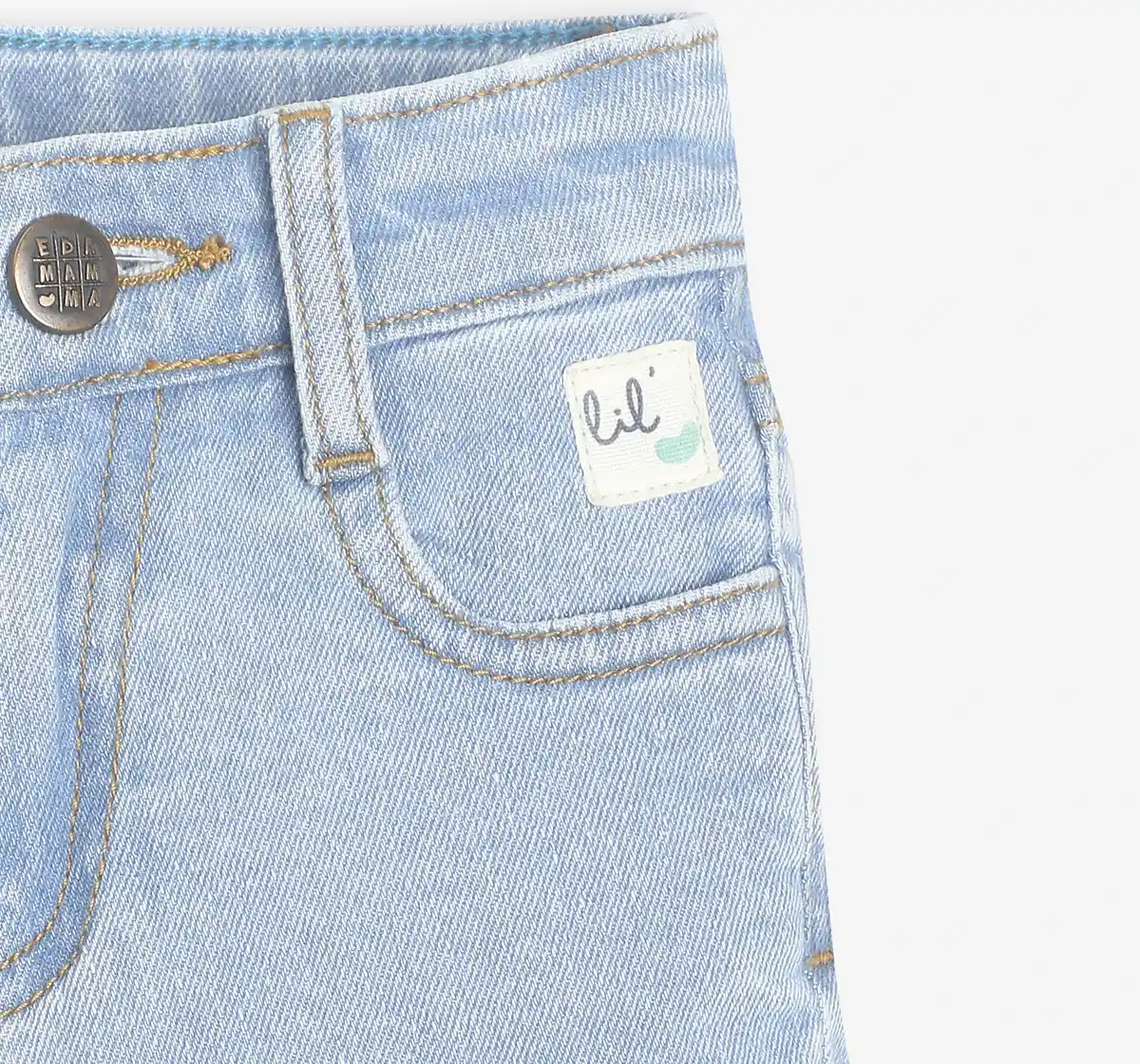 Infant Boys Denim Shorts- Blue