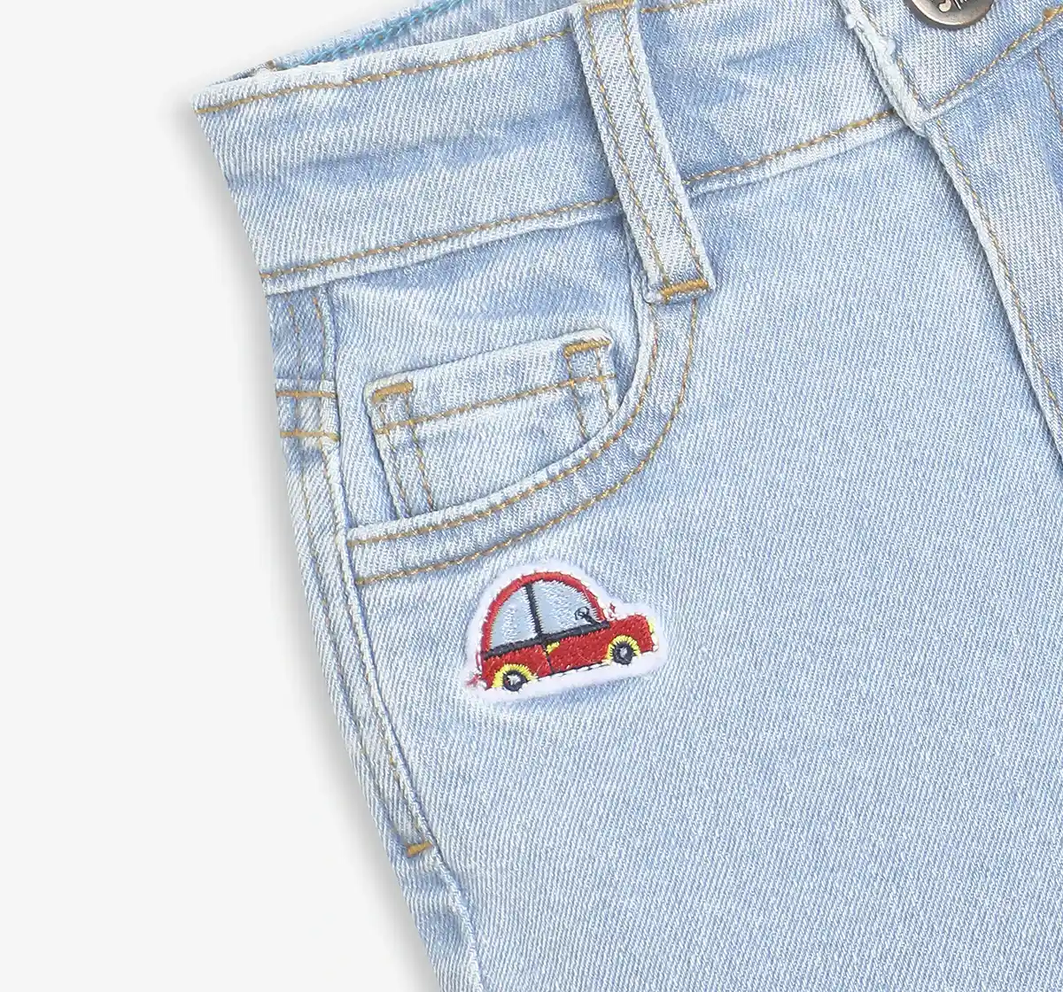 Infant Boys Denim Shorts- Blue