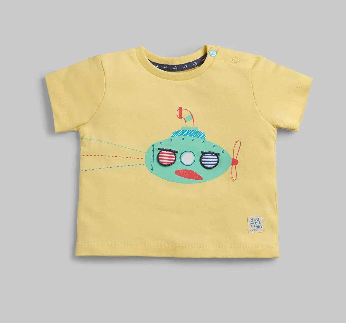 Infants Boys Printed Tshirt - Yellow