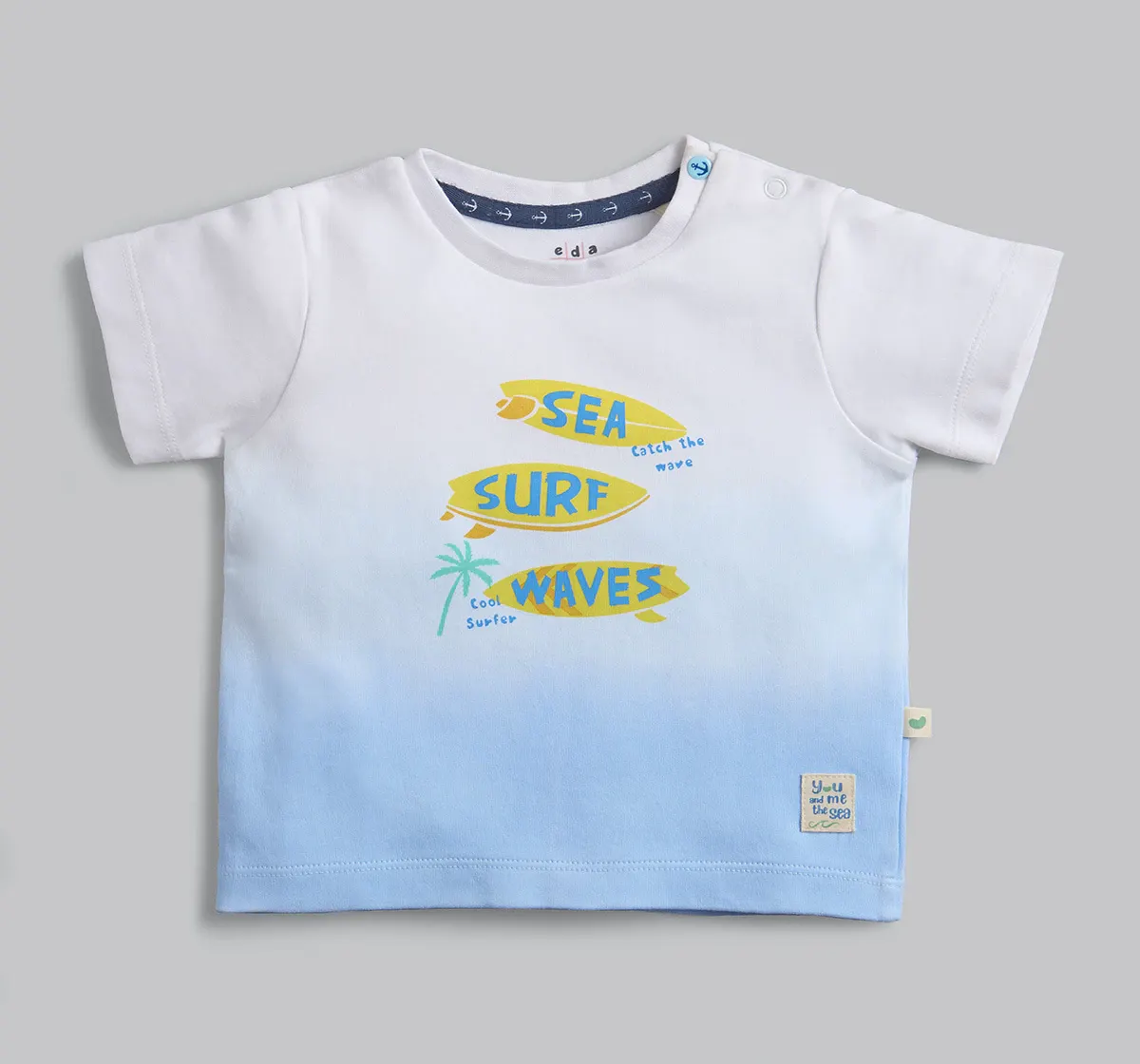 Infants Boys Printed Tshirt - White