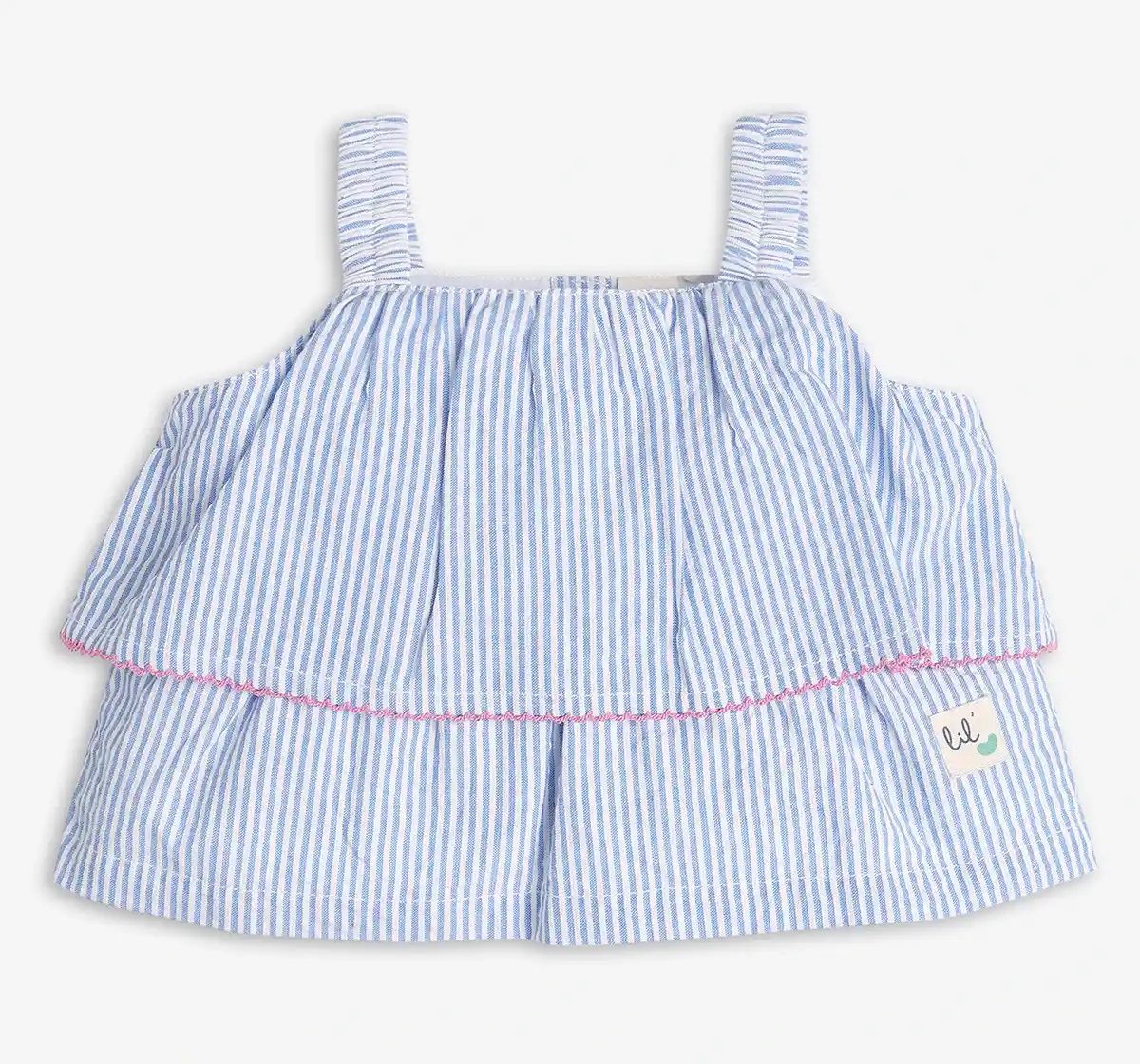 Infant Girls Stripes Co-Ord Set - Blue
