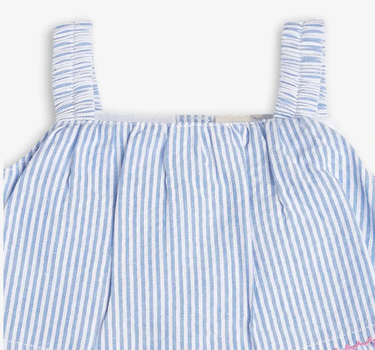 Infant Girls Stripes Co-Ord Set - Blue