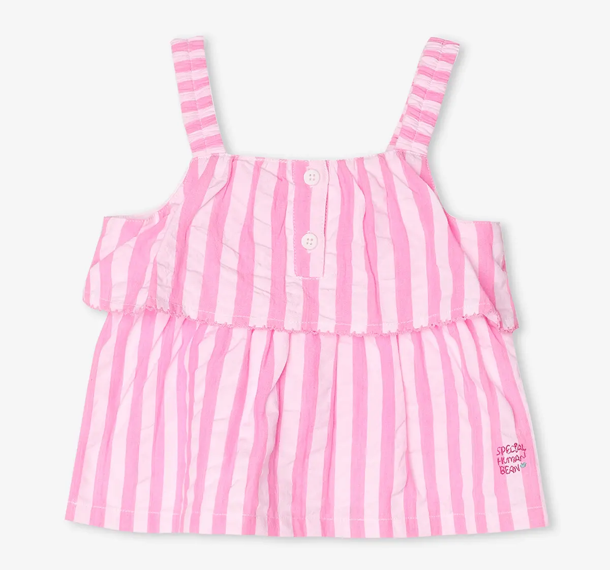 Infant Girls Stripes Co-Ord Set - Pink