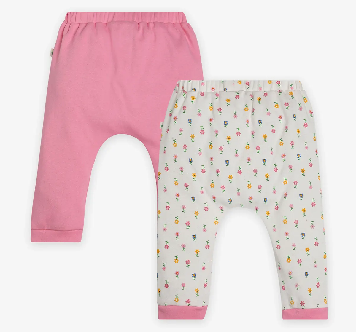 Infants Girls Printed Joggers - Pack Of 2