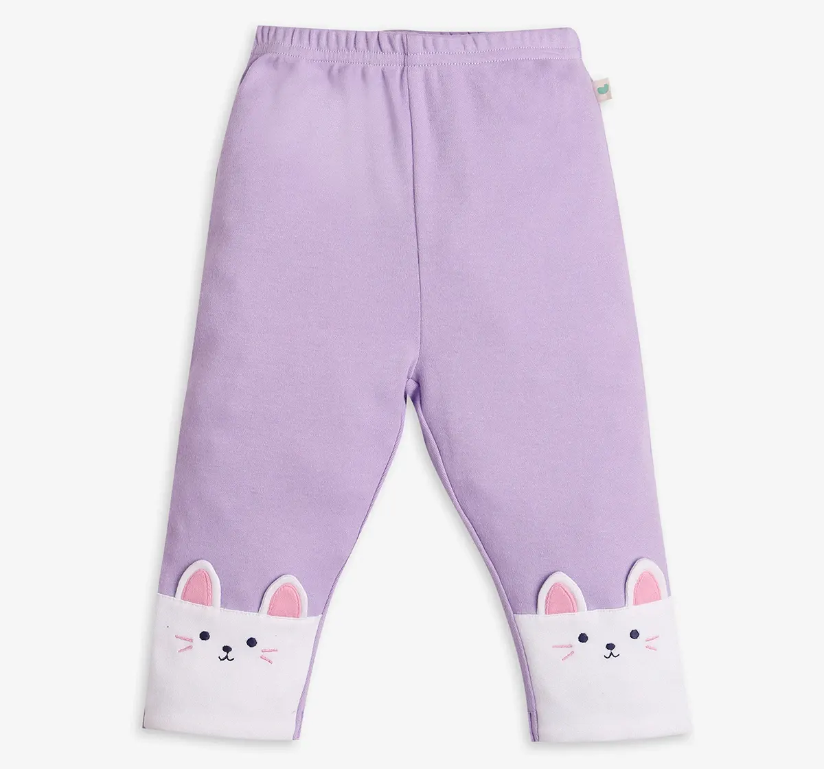 Infant Girls Applique Printed Leggings - Pack Of Two