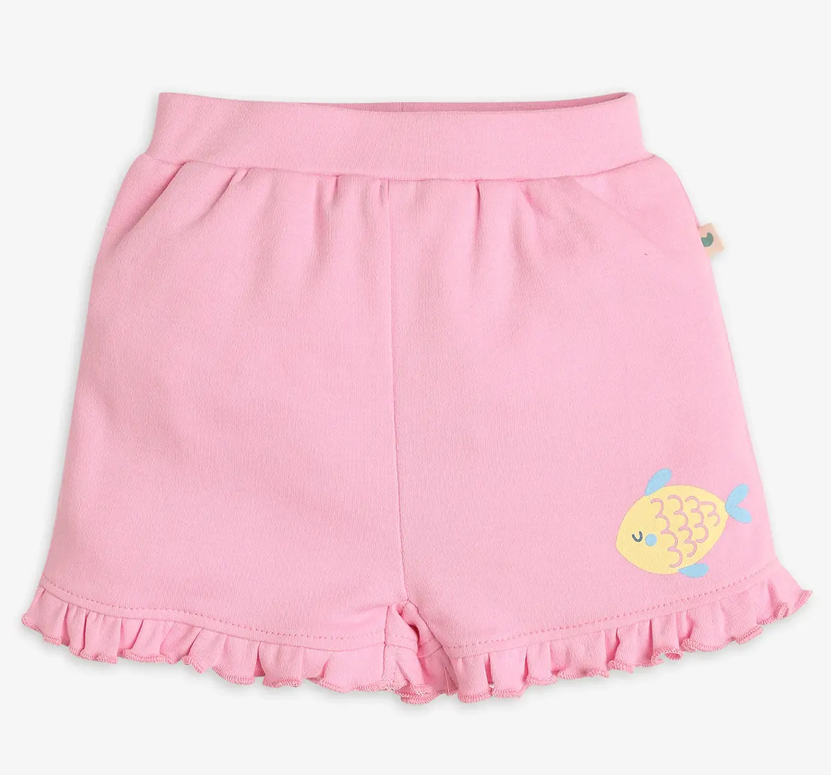 Infants Girls Printed Shorts - Pack Of 2