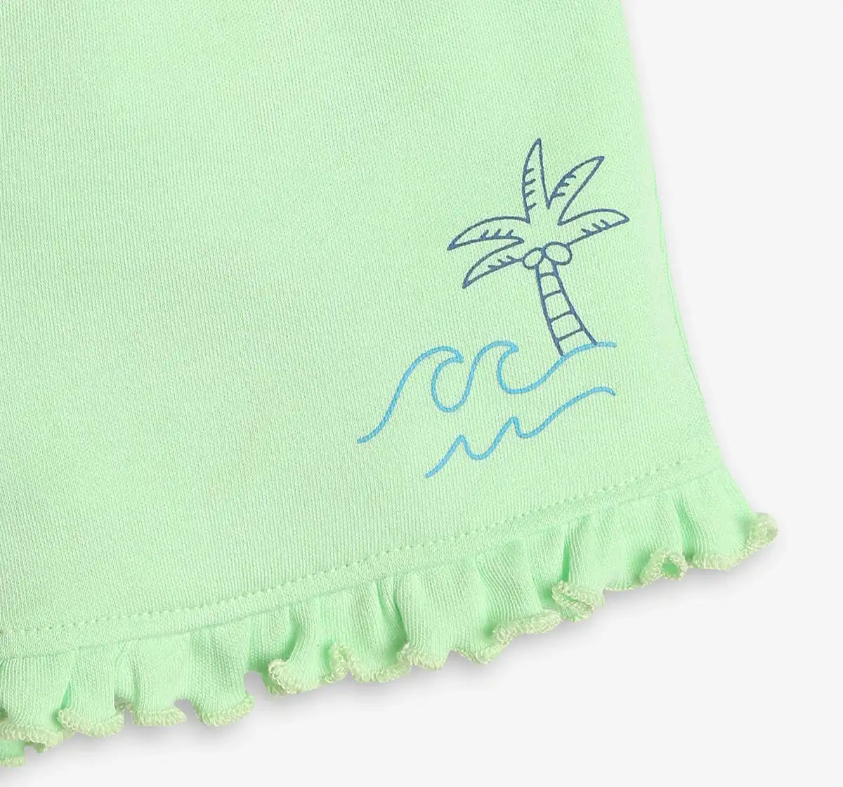 Infants Girls Printed Shorts - Pack Of 2