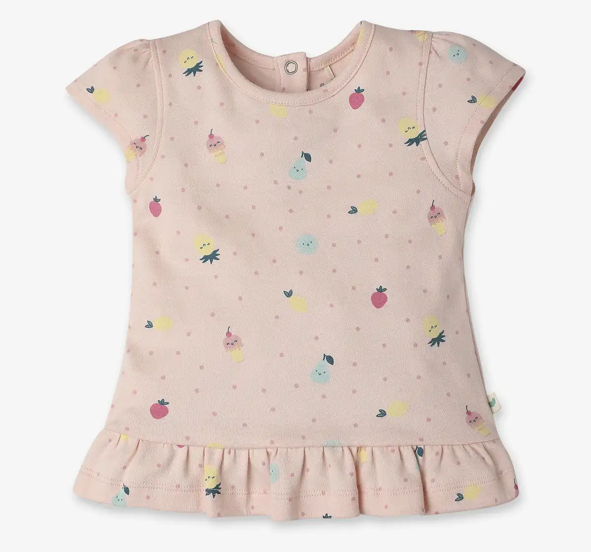 Infants Girls Printed Tshirt - Multicolor