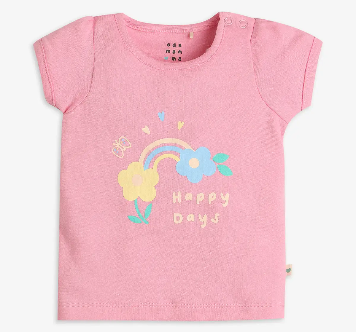 Infant Girls Printed Tshirt - Pack Of 2