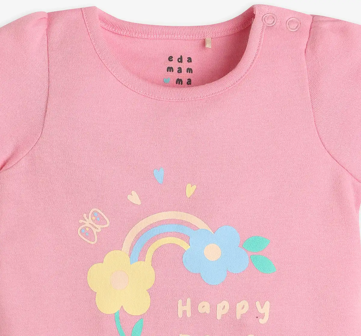 Infant Girls Printed Tshirt - Pack Of 2