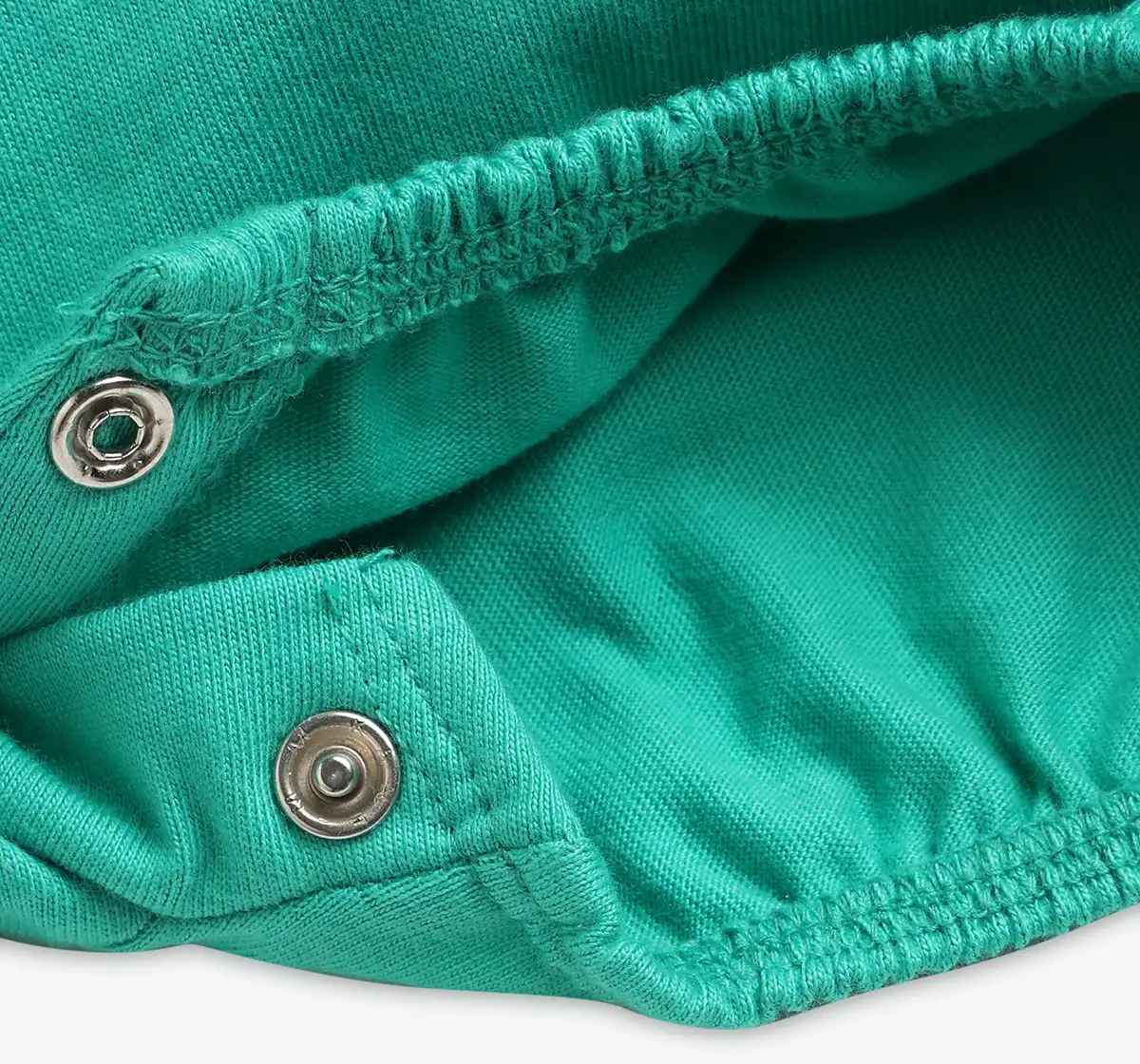 Infants Girls Applique Romper With Tshirt - Green & Peach