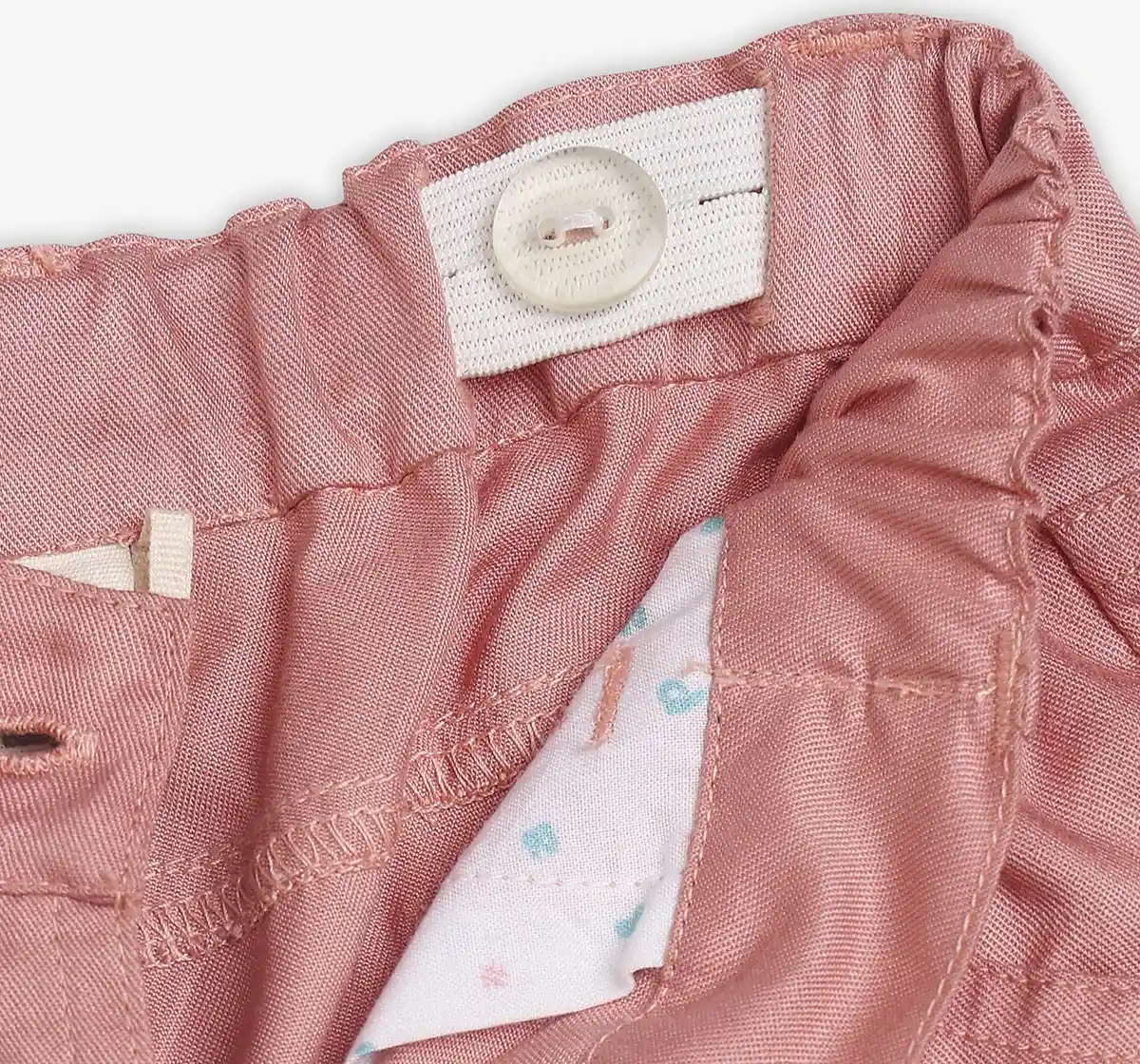 Infants Girls Embroidered Trouser Pant - Coral