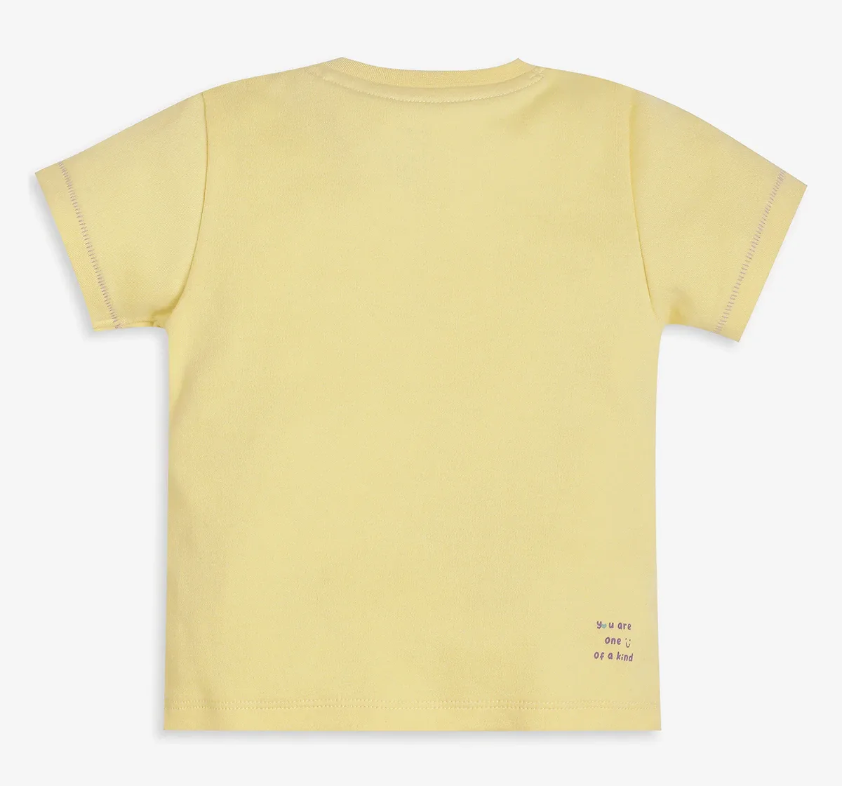 Infant Girls Applique Printed Tshirt - Yellow