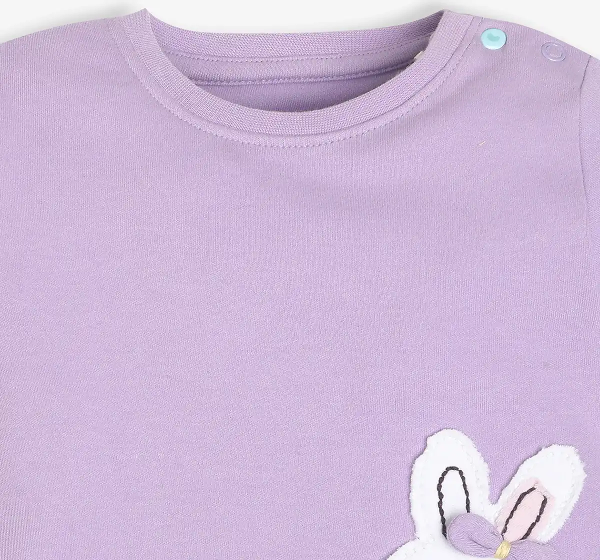 Infant Girls Applique Tshirt - Lavender