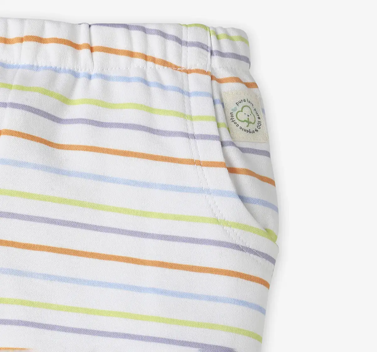 Infants Unisex Striped & Printed Joggers - Pack Of 2