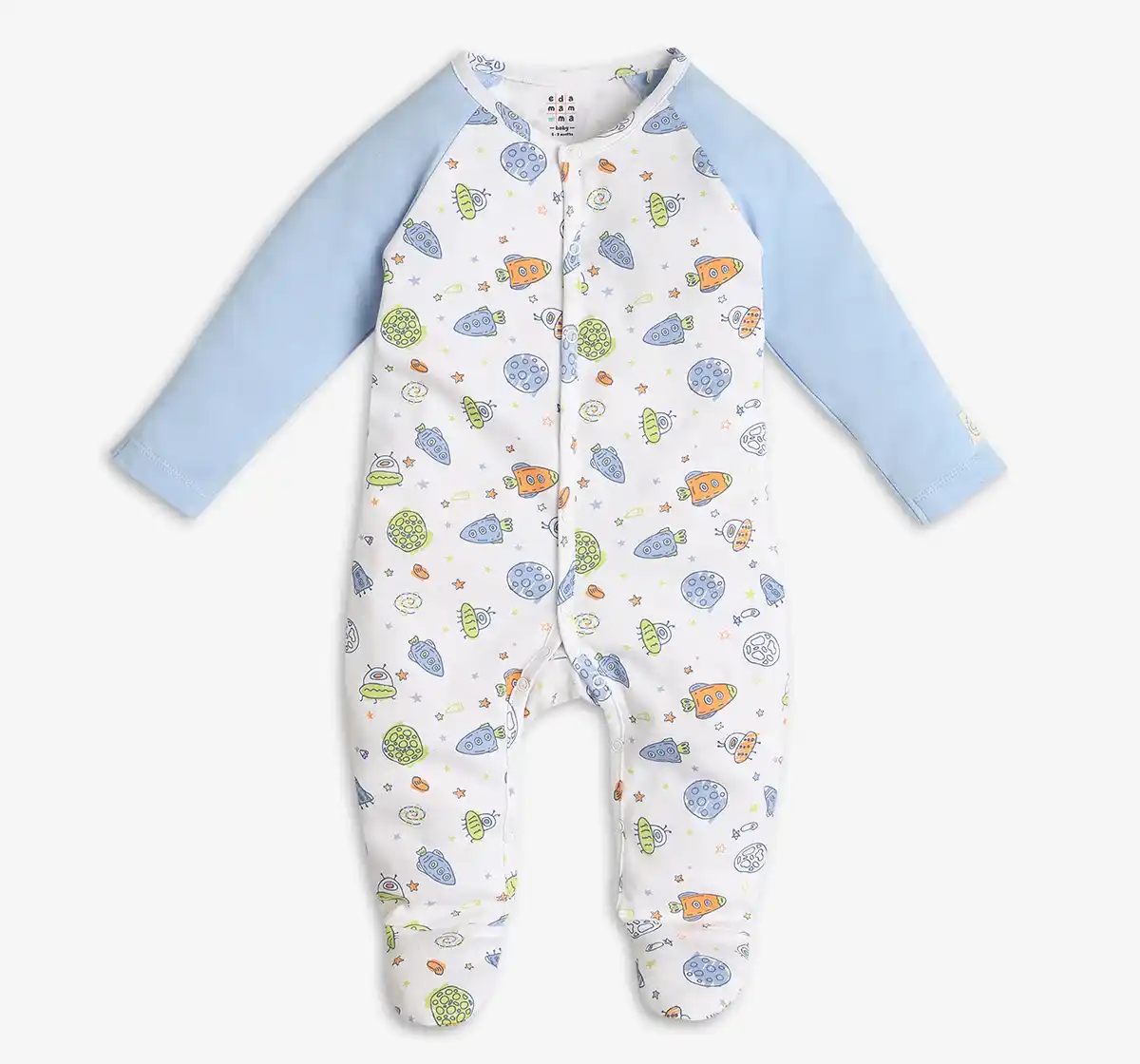 Infants Unisex Printed Sleepsuits - Pack Of 2
