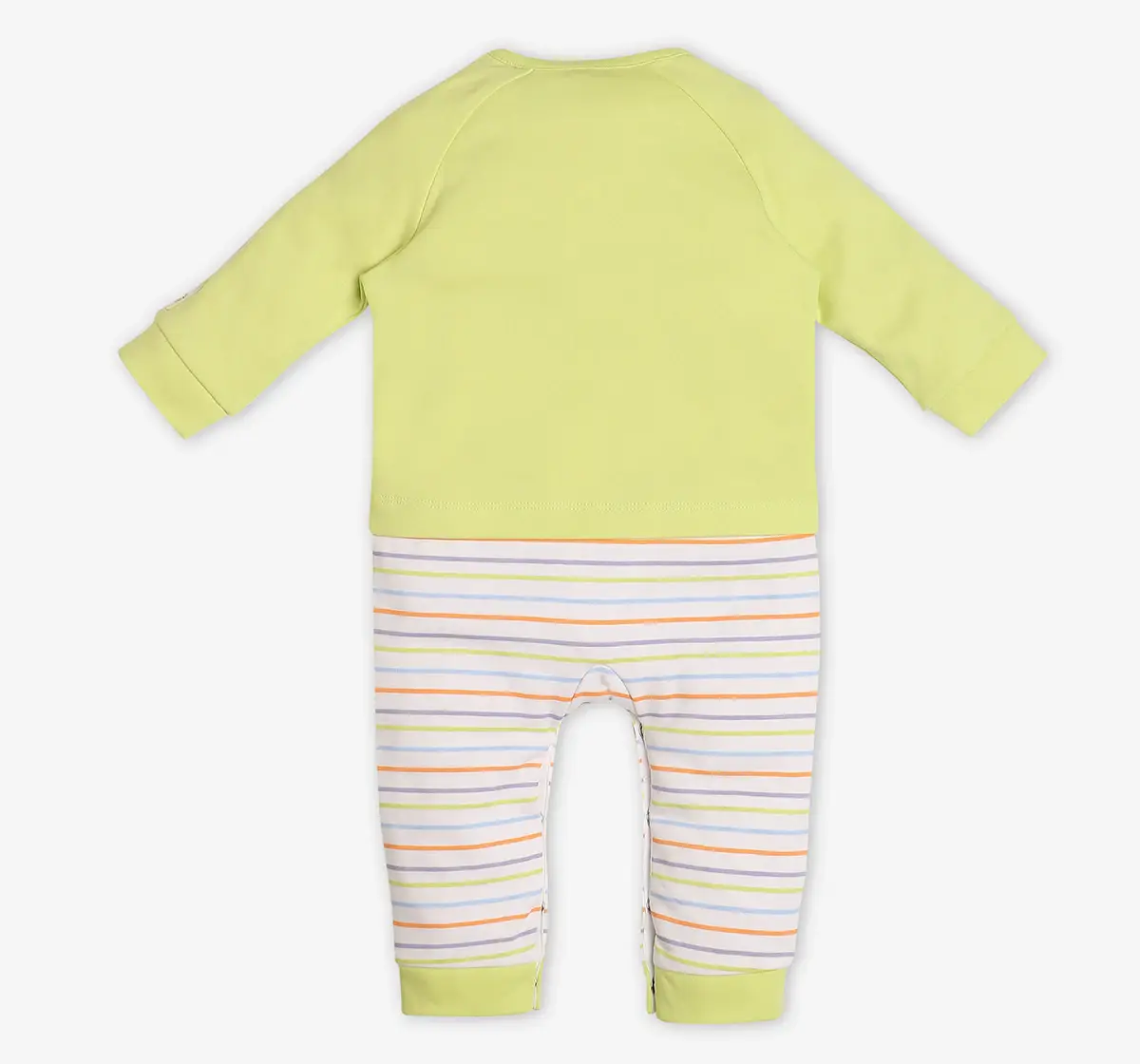 Infants Unisex Romper With Mitten, Bootie & Cap - Light Green