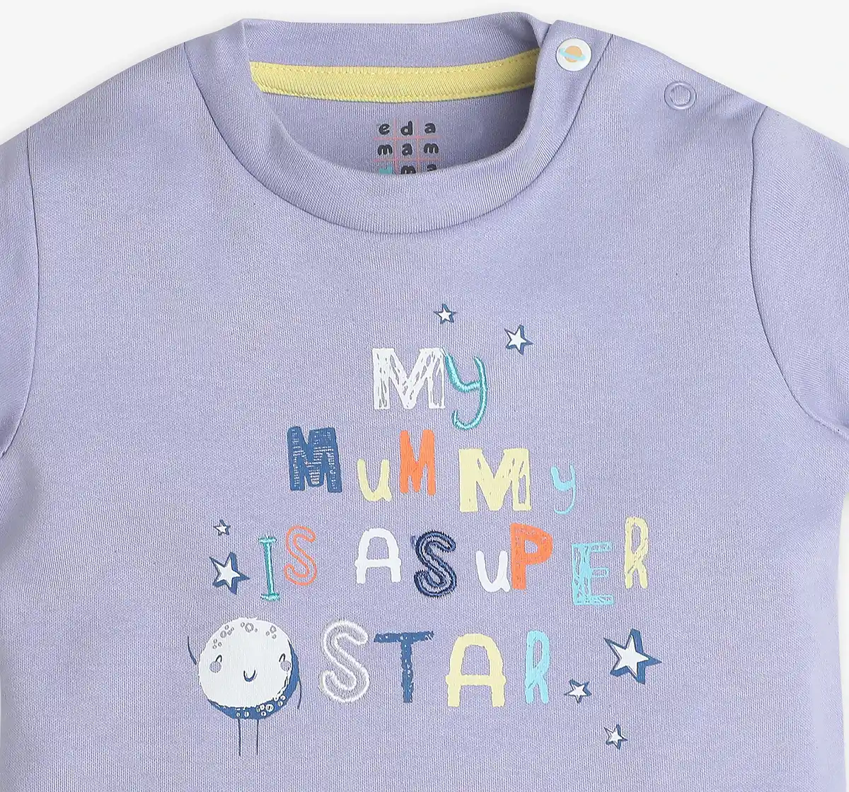 Infant Unisex Printed Tshirt - Lavender