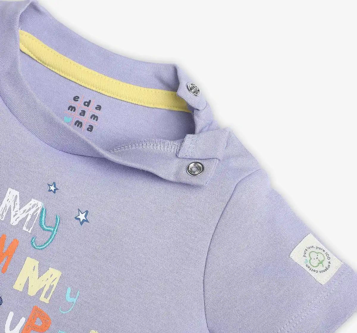 Infant Unisex Printed Tshirt - Lavender