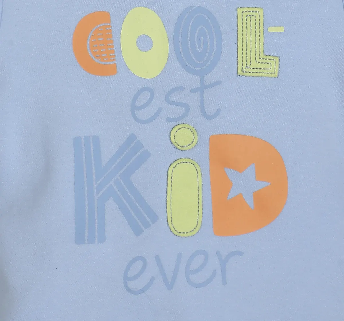 Infant Unisex Printed Tshirt- Blue