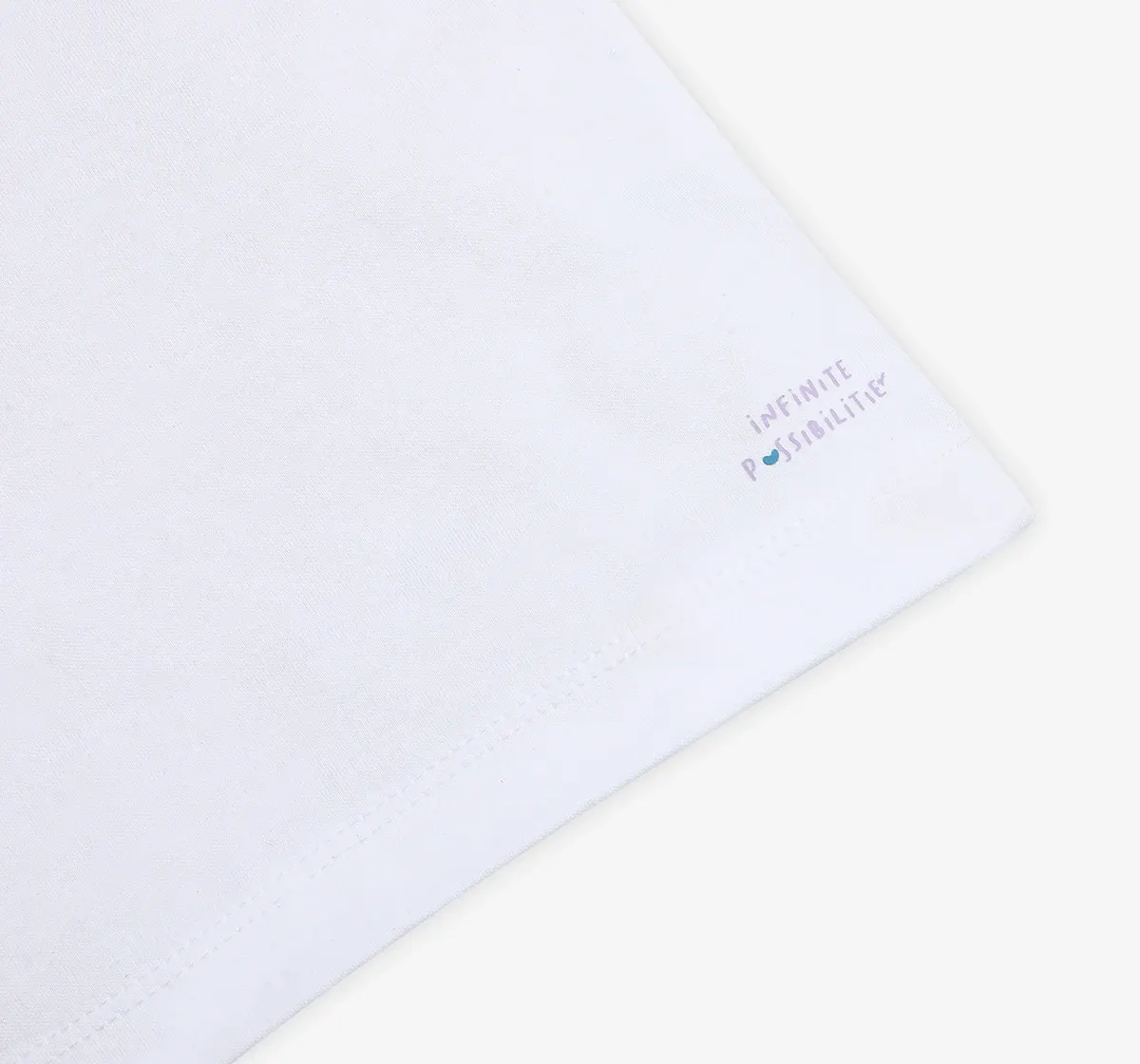 Infant Unisex Raglan Sleeves Printed Tshirt - White