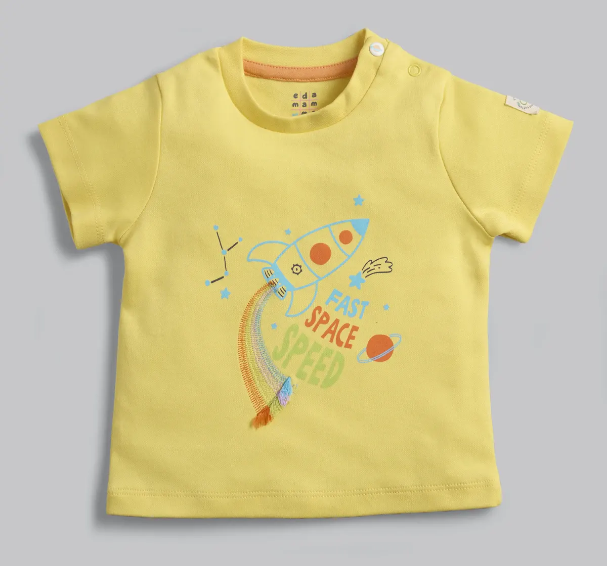 Infant Unisex Printed T-Shirt - Yellow