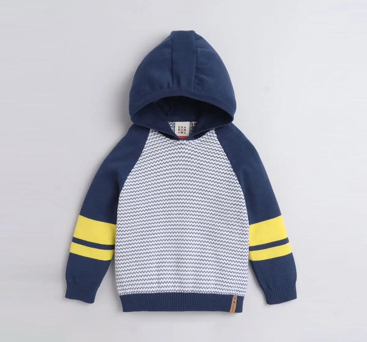 Flat Knit Hoodie Sweater