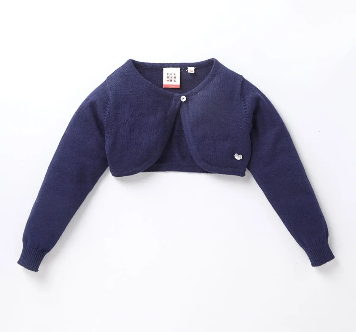 Girls Flat Knit Crop Shrug