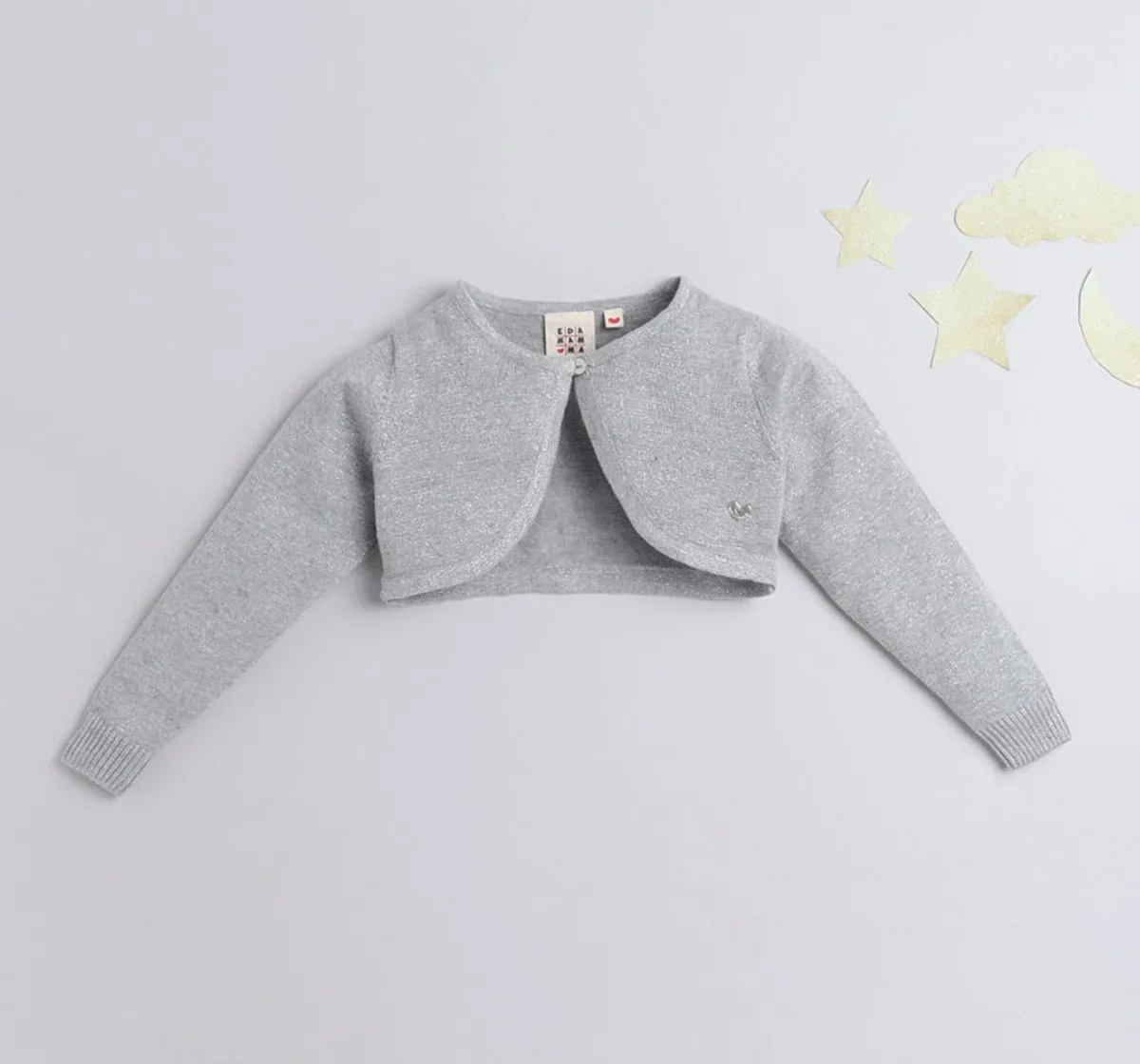 Girls Flat Knit Full Sleeve Shrug