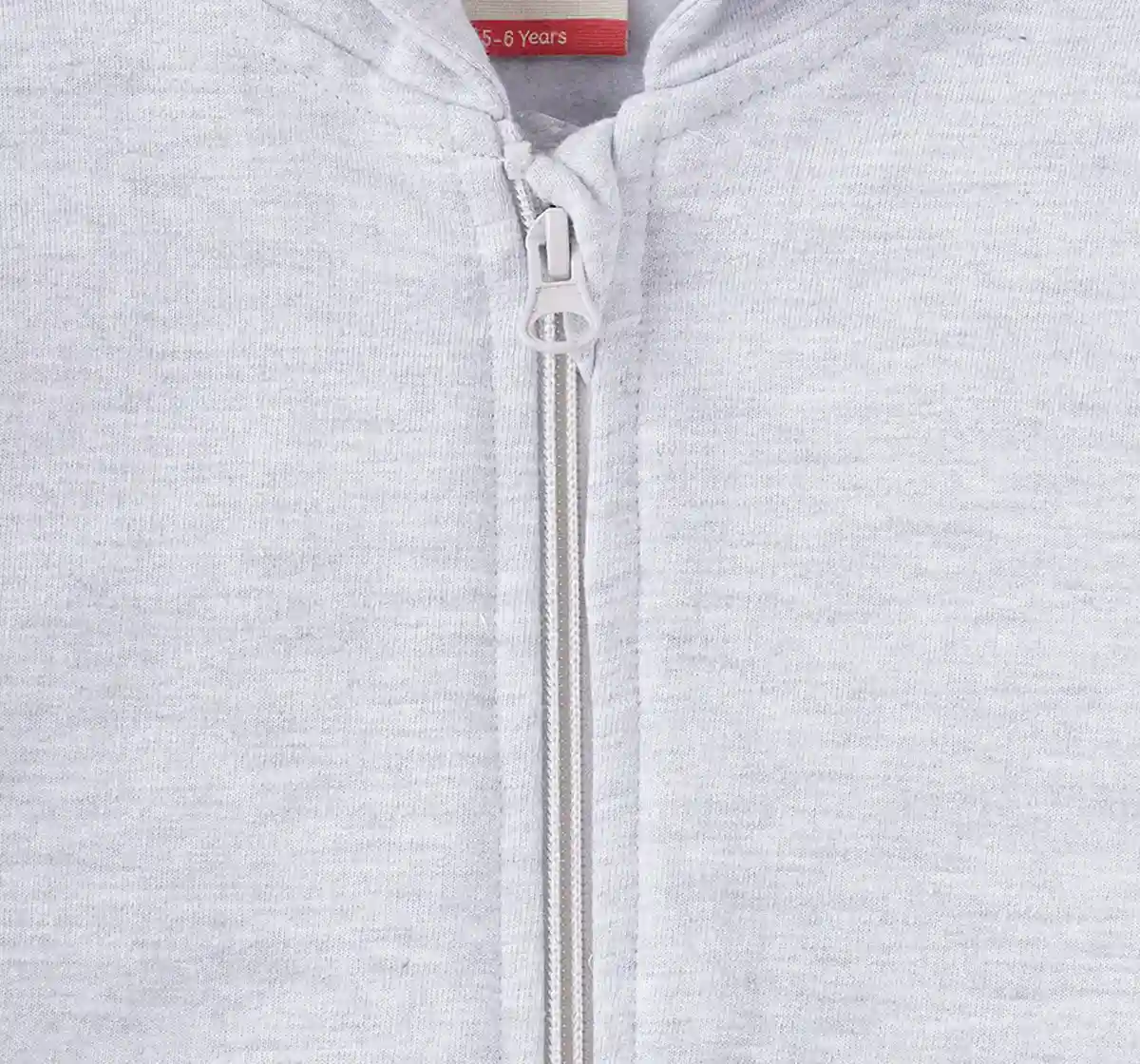 Boys Solid Front Open Jacket - Grey