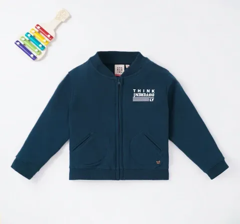 Boys Printed Knit Jacket