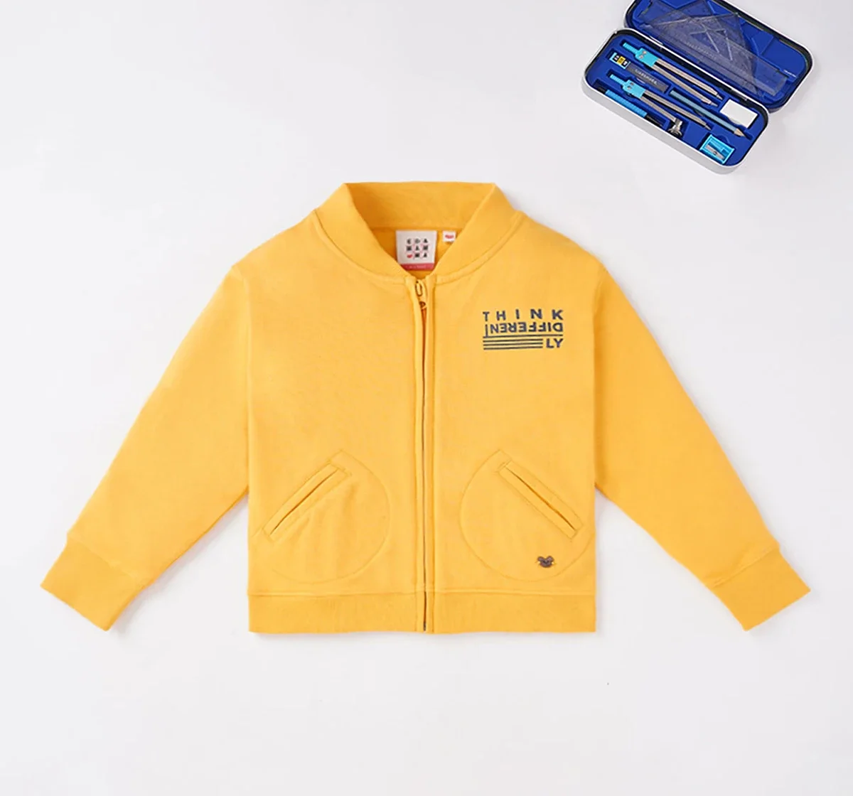 Boys Printed Front Open Jacket