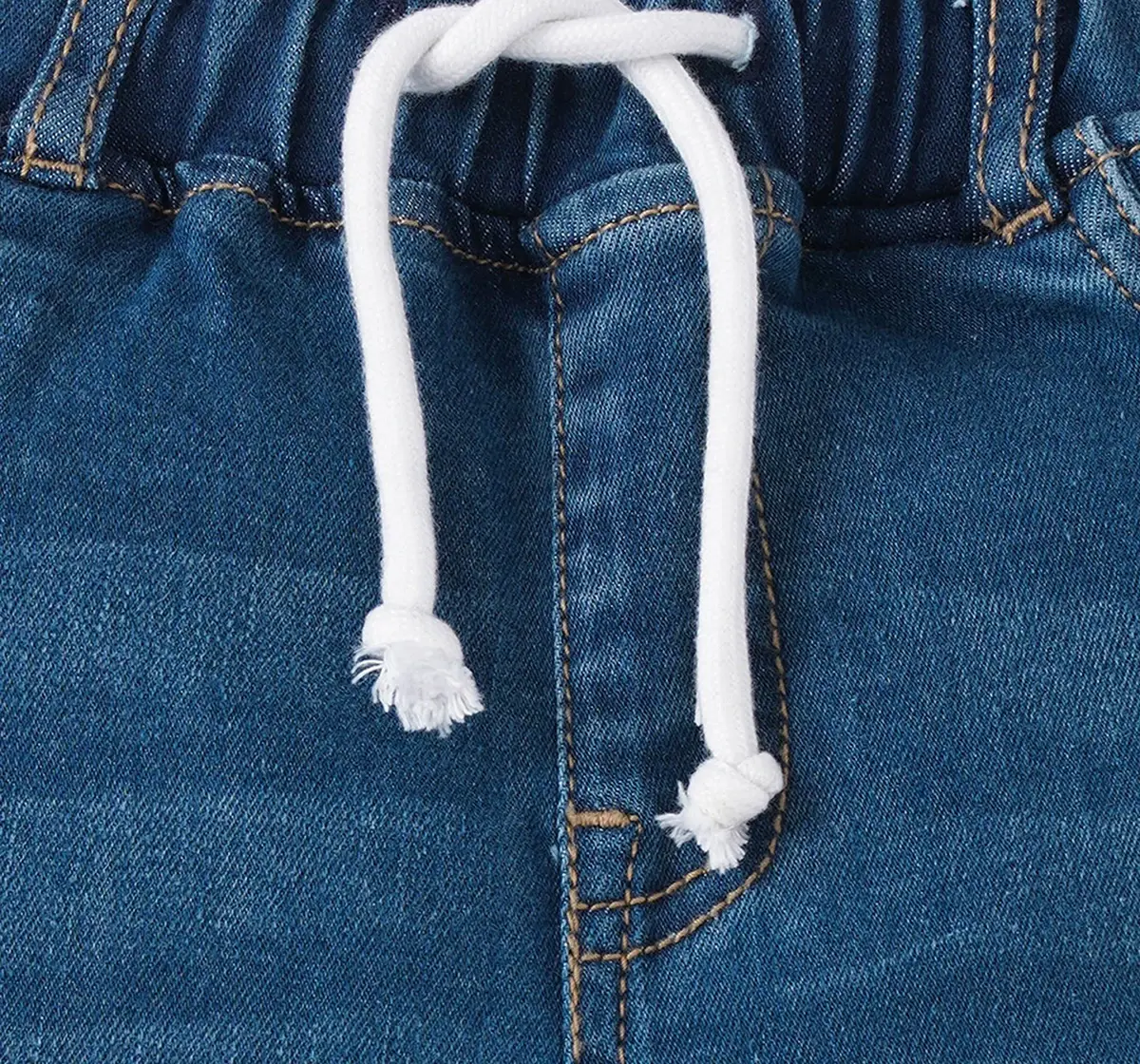 Boys Solid Tie Up Jogger