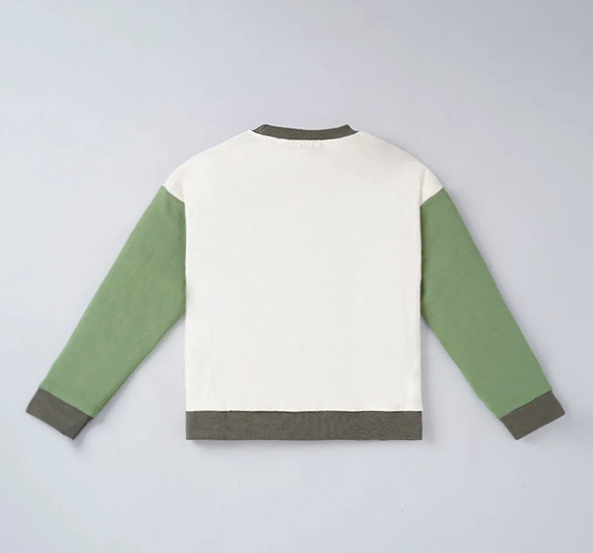 Boys Color Block Sweatshirt With Front Pocket