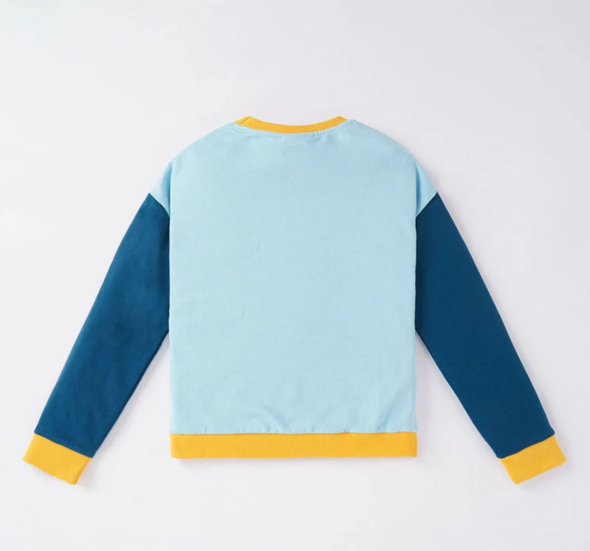 Boys Color Block Sweatshirt With Front Pocket