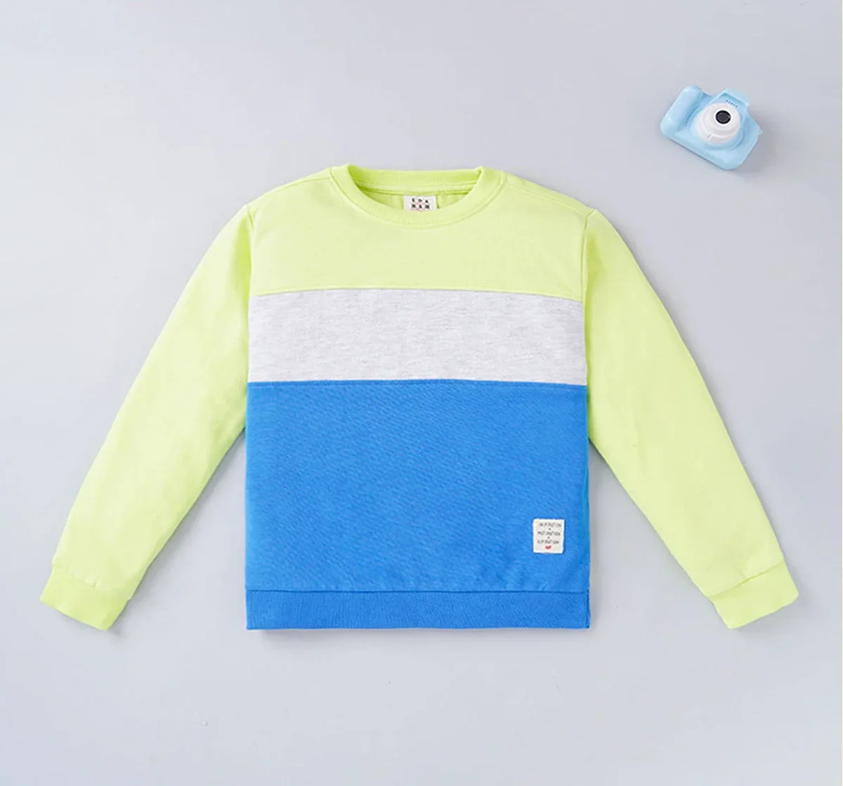 Boys Color Block Sweatshirt