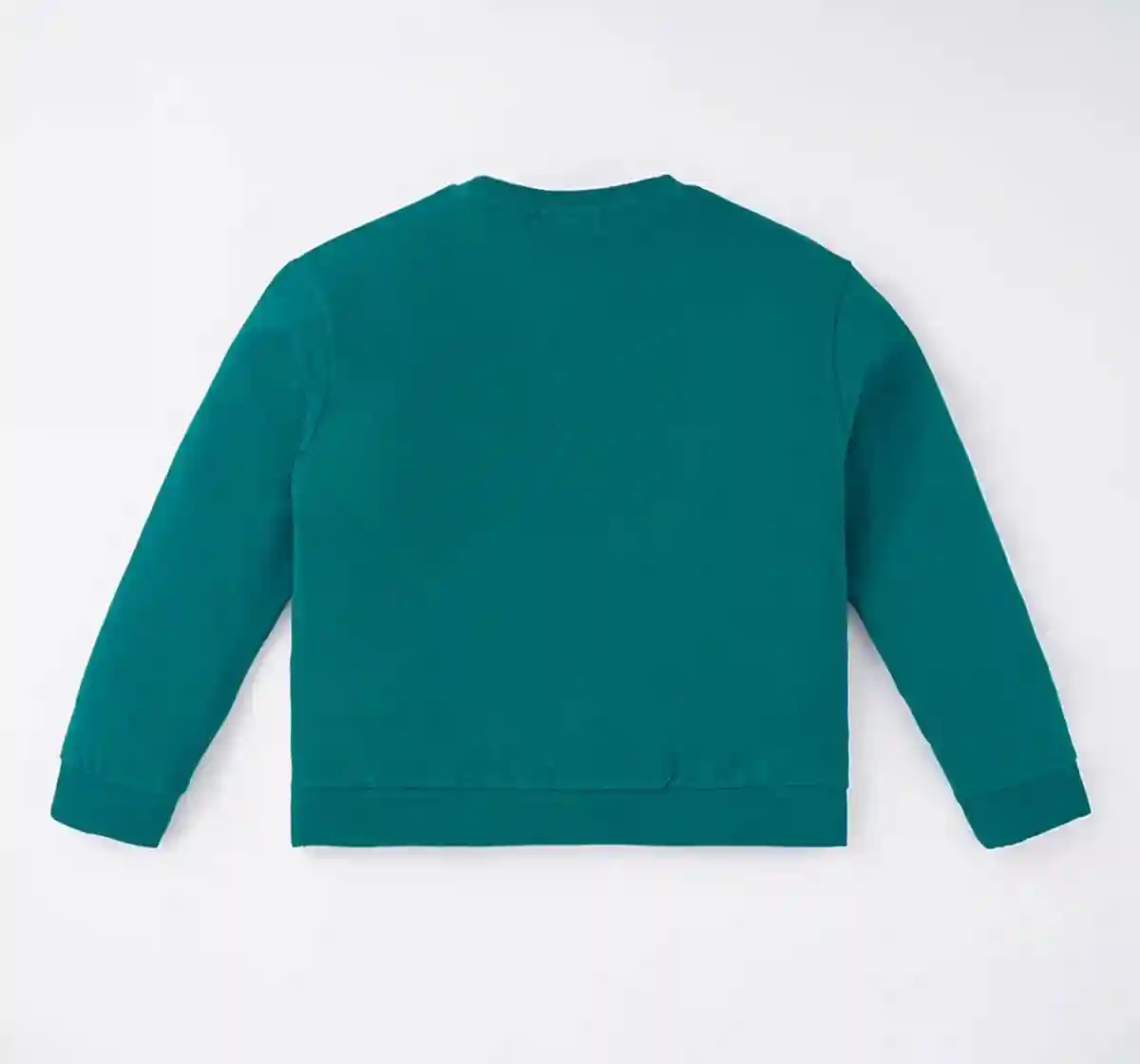 Boys Solid Sweatshirt With Chest Print