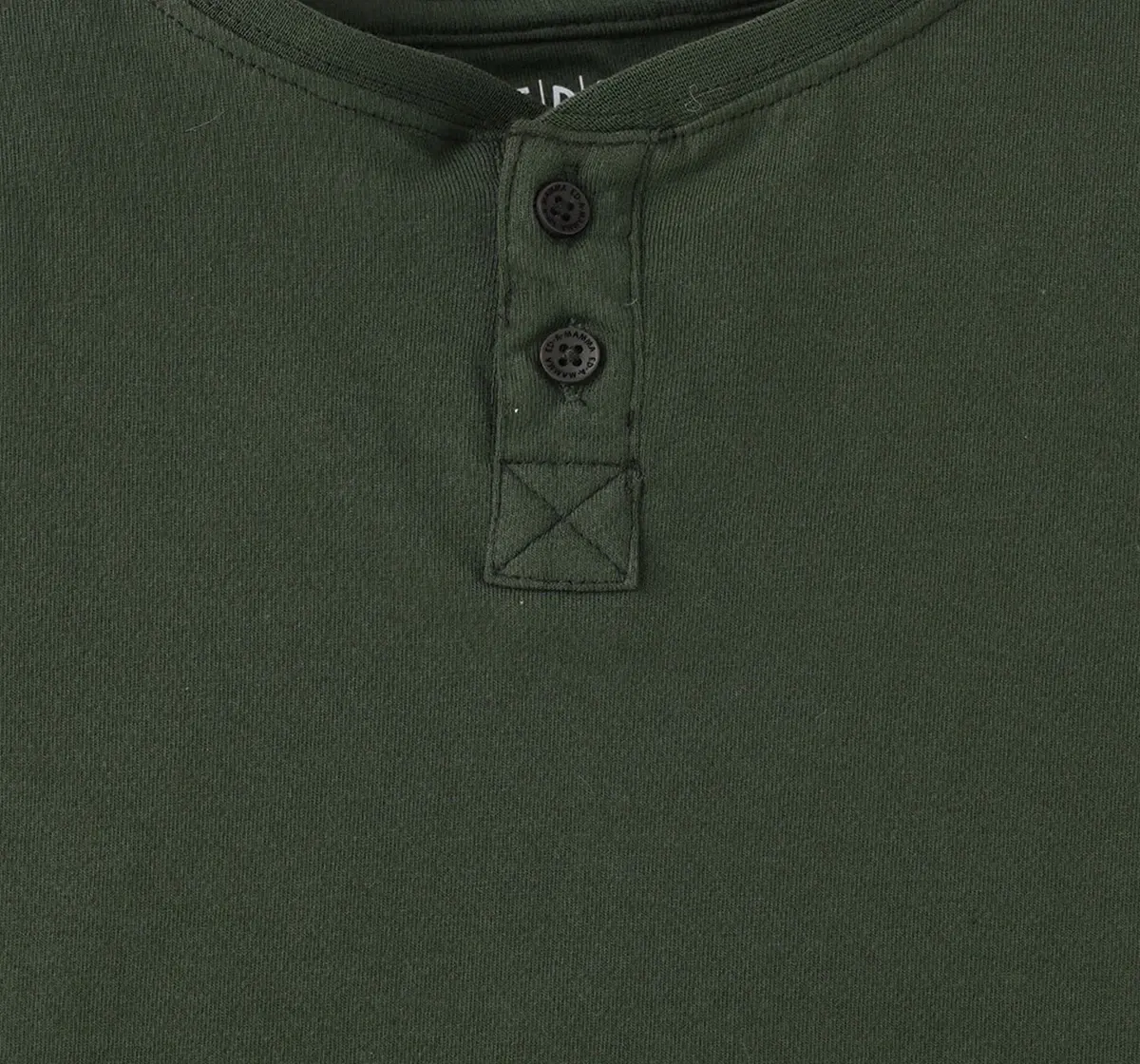 Boys Henley Solid Tshirt