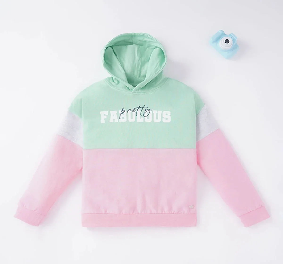 Girls Color Block Hoodie