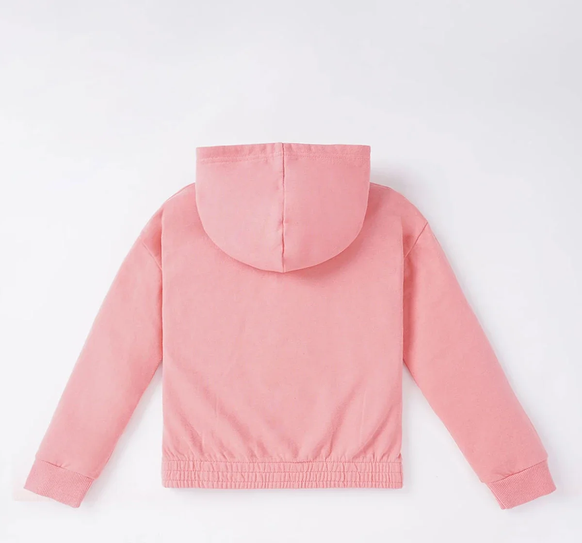 Girls Printed Hoodie With Elasticated Waist