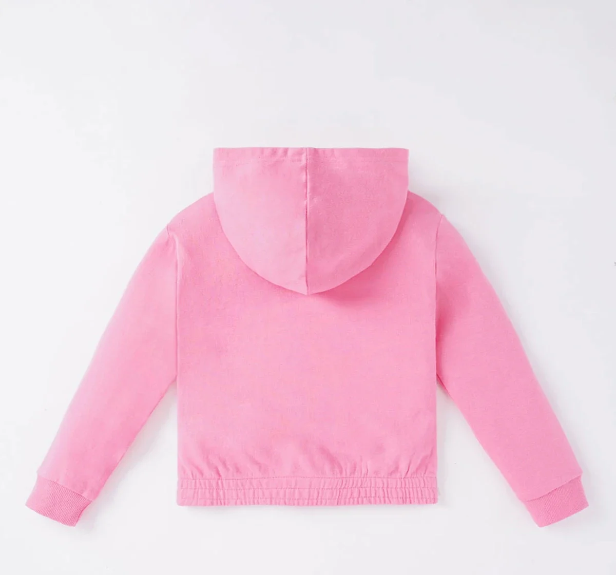 Girls Printed Hoodie With Elasticated Waist