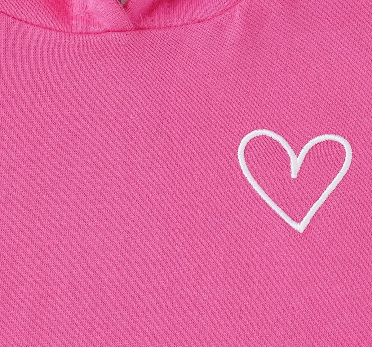 Girls Solid Kangaroo Pocket Hoodie