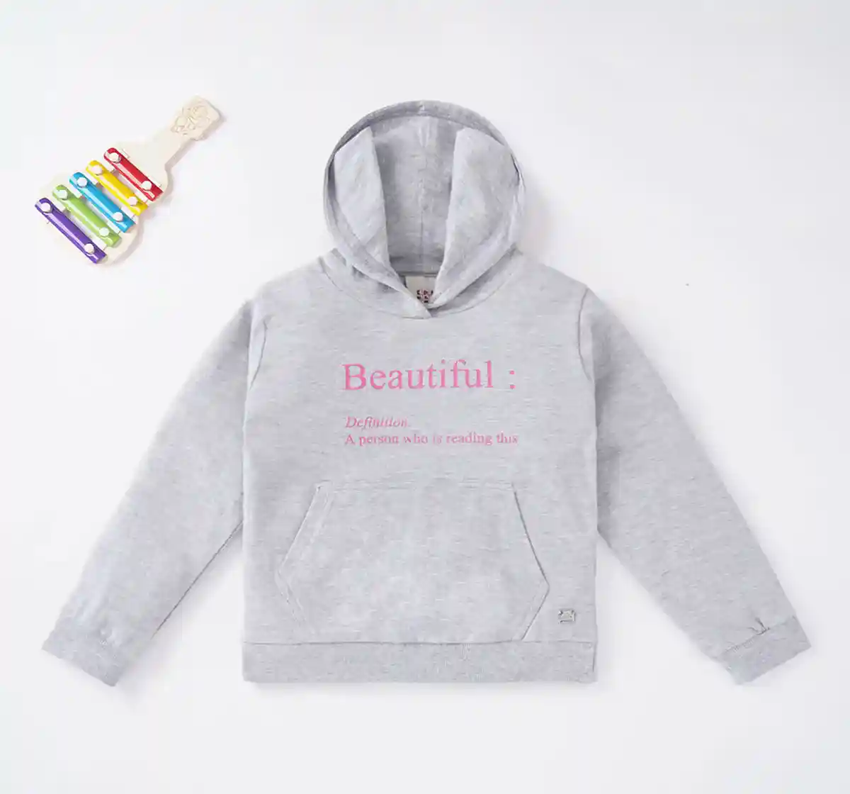 Girls Solid Hoodie