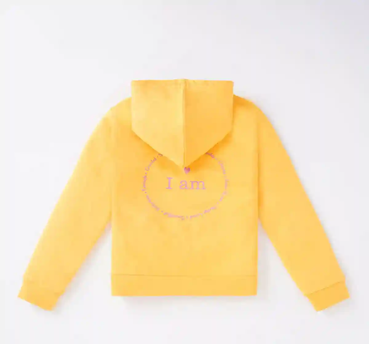 Girls Solid Kangaroo Pocket Hoodie