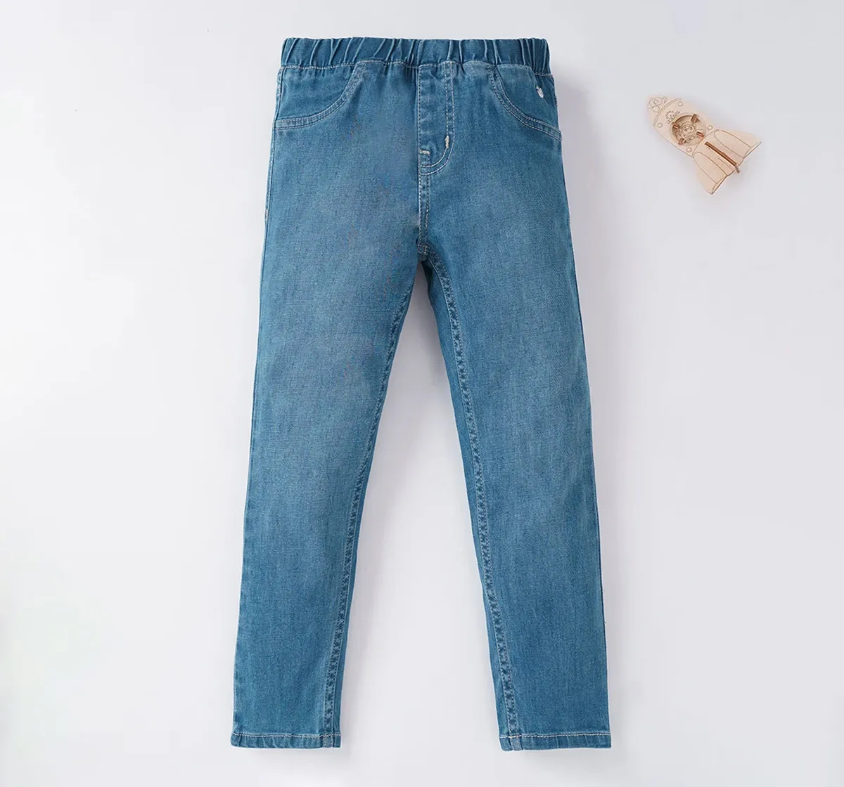 Girls Jeggings - Mid Wash